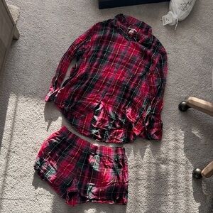 Victorias Secret Plaid Christmas Pajamas